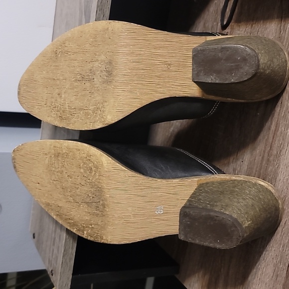 Eddie Moran Wild Duces Slip On Black Mules - Picture 7 of 8